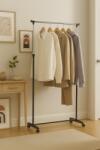 Unic Spot Stand haine simplu, negru, 85x43x95-160 cm