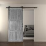 Unic Spot Set usa glisanta tip hambar, exclusiv UnicSpot, gri, 213x96.5x3.5 cm