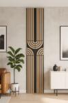 Unic Spot Panou riflat acustic Art Deco, stejar, UnicSpot, 240x60x2.1 cm
