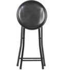 Unic Spot Taburet pliant Malaga, negru, 30x30x45 cm