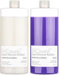SiliCreate Cauciuc siliconic lichid SiliCreate, cu întărire prin platină, moale, Shore 20A, întărire rapidă, violet - Cantitate - 2 kg (SC-LS-20A-FP-2000)