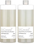 SiliCreate Cauciuc siliconic lichid SiliCreate, cu întărire prin platină, moale, Shore 20A, întărire rapidă - Cantitate - 2 kg (SC-LS-20A-F-2000)