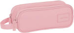 SAFTA Penar Safta Basic Pink cu 2 compartimente, 21x8x6 cm Penar