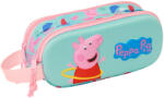 SAFTA Penar 3D Peppa Pig cu 2 compartimente, 21x8x6 cm Penar