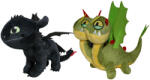 Play by Play Set 2 jucarii din plus Toothless 25 cm si Zippleback, Dragons, 20 cm