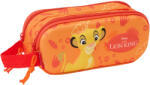 SAFTA Penar 3D Lion King cu 2 compartimente, 21x8x6 cm Penar