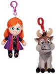 Play by Play Set 2 jucarii din plus cu breloc Anna si Sven, Frozen, 12/15 cm