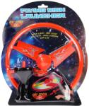 UP Int'l Disc zburator luminos cu dispozitiv de lansare, portocaliu, 25 cm