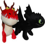 Play by Play Set 2 jucarii din plus Toothless 25 cm si Monstrous Nightmare 20 cm, How to train your dragon