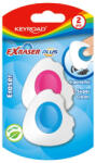 Keyroad Radír, PVC mentes 2 db/bliszter Keyroad Exraser Plus vegyes színek (KR971704) - mystock