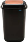 Plafor Cos plastic reciclare selectiva, capacitate 45l, PLAFOR Quatro - negru cu capac maro - bio (PL-659-05) Cos de gunoi