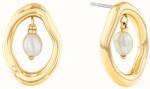 Calvin Klein Gyengéd aranyozott fülbevaló Edgy Pearls 35000562