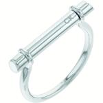 Calvin Klein Minimalista acél gyűrű Elongated Linear 35000022 56 mm