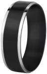 Troli Acél karikagyűrű fekete / ezüst 54 mm