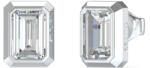 Guess Négyzet alakú acél fülbevaló 4G Light JUBE05250JWRHT/U