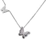 Troli Acél pillangó nyaklánc Metal Butterfly KNSC-257-SIL
