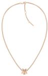 Calvin Klein Modern bronz acél nyaklánc kristályokkal 35000366