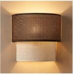 Brilagi - Aplica de perete LED BOHO ECO 1xE27/10W/230V maro/crem (BG4190)