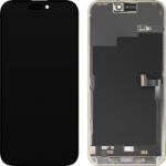 MP Display cu Touchscreen MP compatibil cu Apple iPhone 15 Pro Max, cu Rama, Versiune Premium Soft OLED FHD 120Hz Diagnostic, Negru - gsmnet