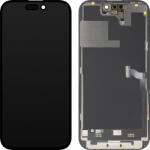 MP Display cu Touchscreen MP compatibil cu Apple iPhone 14 Pro, cu Rama, Versiune Premium Soft OLED FHD 120Hz Diagnostic, Negru - gsmnet