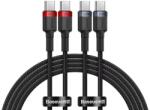 Baseus Cablu Date si Incarcare USB-C - USB-C Baseus Cafule, 100W, 1m, Set 2 bucati (BSU4887)