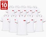 JRC Pachet 10 tricouri polo, personalizare inclusa, JRC Aosta, Barbati, marimi la alegere, alb PCK988446