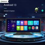 GoBERA Autós navigációs rendszer 10, 26 hüvelykes goBERA®, Android 13, 8 magos, 4 GB RAM, 64 GB ROM, Carplay és Android auto, Bluetooth 5.1, Wi-Fi, Dupla kamera, 1080P/1080P, IPS HD teljes érintőképe