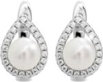 JSB Bijoux Csepp forma folyami gyönggyel és cirkóniummal Crystal 92400577cr (Ag925/1000, 3, 18 g)