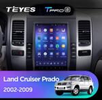 T'EYES Tesla típusú TPRO 2 autós navigáció Lexus GX470 2002-2009 4+64GB 9.7" QLED Nyolcmagos 1.8Ghz, Android 4G Bluetooth 5.1 DSP