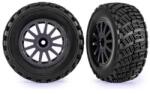 Traxxas kerék 2.2/3.0", Rally szürke tárcsa, kavicsos gumiabroncs (2) (TRA7473-GRAY)