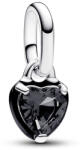 Pandora ME fekete csakra szív mini függő ezüst charm (793042C01)