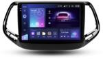  Autós navigáció Teyes CC3 2K Jeep Compass 2 (2016-2018) modellekhez, 4+32 GB, 10, 36" QLED, Octa-Core 2 GHz, Android, 4G, Bluetooth 5.1, DSP