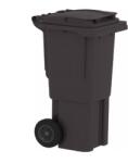 PlastikGogic Kuka 60l antracit (fekete) kültéri kerekes háztartási szemetes CE