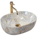 Rea Amelia, pultra szerelhető mosdó 480x345x135 mm, kőutánzat, REA-U0625 (REA-U0625)