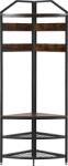 TEMPO KONDELA Cuier, stejar rustic/negru, ELVIRO