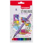 Royal Talens Tűfilc készlet 12db-os BRUYNZEEL 0, 4mm papír dobozban (ME60241112)