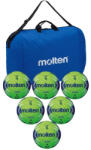 Molten Pachet 6 mingi handbal Molten H3A4000, aprobate IHF, competitie, marime 3 + geanta transport (C1796)