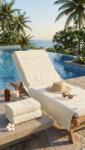 Ralex Pucioasa Prosop plaja bumbac 500 GSM 80x180 cm Greek Border-alb (RPU-109655) Prosop