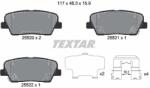 TEXTAR Fékbetét készlet TEXTAR 2552001 for HYUNDAI, KIA, SSANGYONG, GENESIS (2552001)