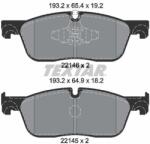 TEXTAR Fékbetét készlet TEXTAR 2214601 for LAND ROVER, JAGUAR, TOYOTA (2214601)