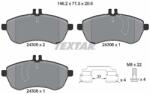 TEXTAR Fékbetét készlet TEXTAR 2430682 for MERCEDES-BENZ (2430682)