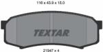 TEXTAR Fékbetét készlet TEXTAR 2194701 for TOYOTA, MITSUBISHI, NISSAN (2194701)