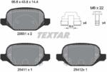TEXTAR Fékbetét készlet TEXTAR 2565101 for FIAT, CHRYSLER (2565101)