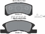 TEXTAR Fékbetét készlet TEXTAR 2422901 for DAIHATSU, MITSUBISHI, NISSAN, SUBARU, … (2422901)