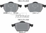 TEXTAR Fékbetét készlet TEXTAR 2339201 for VW, SEAT, SKODA, AUDI (2339201)