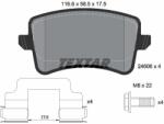 TEXTAR Fékbetét készlet TEXTAR 2460601 for AUDI, SEAT, SKODA, VW (2460601)
