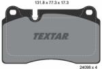 TEXTAR Fékbetét készlet TEXTAR 2409801 for VW, SEAT, SKODA, AUDI (2409801)