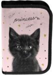 PASO Penar copii cu un compartiment, fără rechizite, pliabil, model Princess Black Cat -Paso Penar