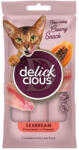 DELICKCIOUS DELICKCIOUS Creamy Snack, Doradă și Papaya, plic recompense pisici, 60g