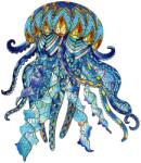 Eureka - Puzzle Puzzle colorat - meduză din lemn - 100 piese Puzzle